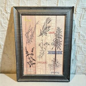 Herb-Themed Framed Wall Art- Hobby Lobby - Kitchen Art